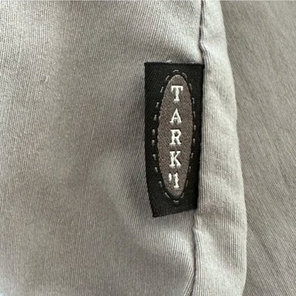 Tark'1 Paris Bardot Cropped Stretch High Waisted Gray Pants Size T4 - Picture 6 of 6